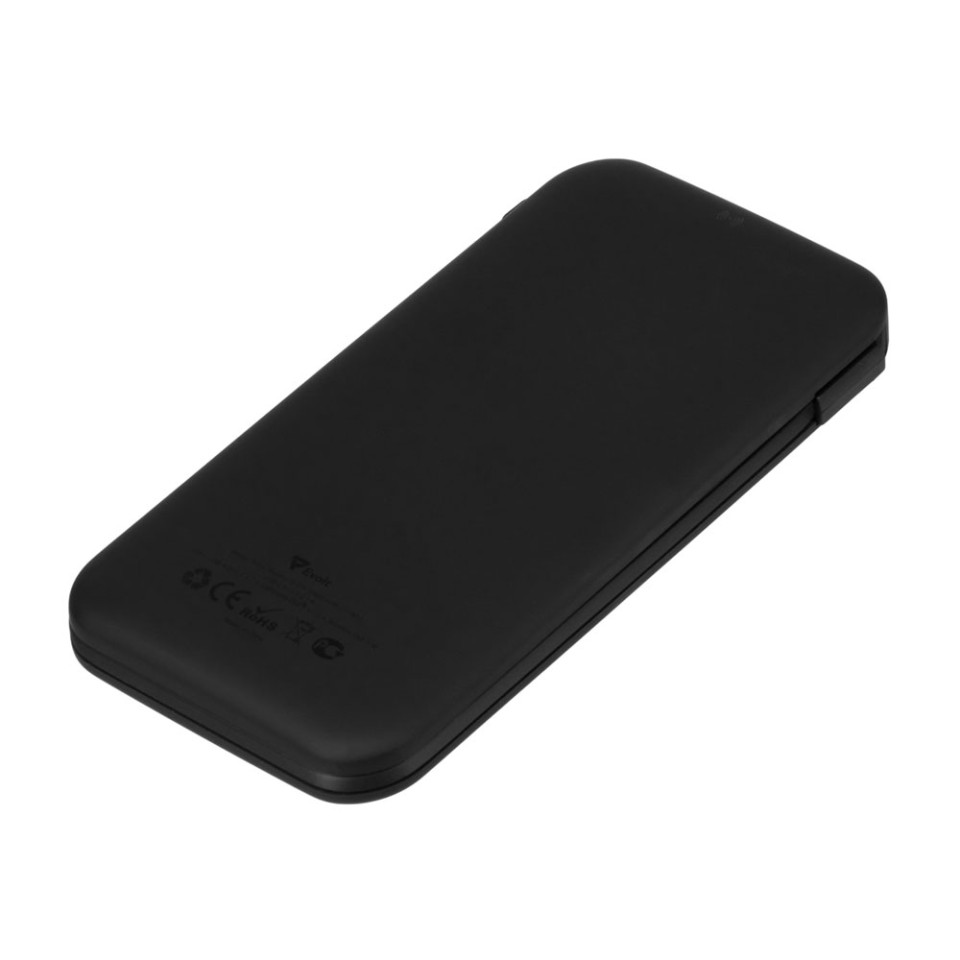 Внешний беспроводной аккумулятор с подсветкой лого «Astro», 10000 mAh, черный