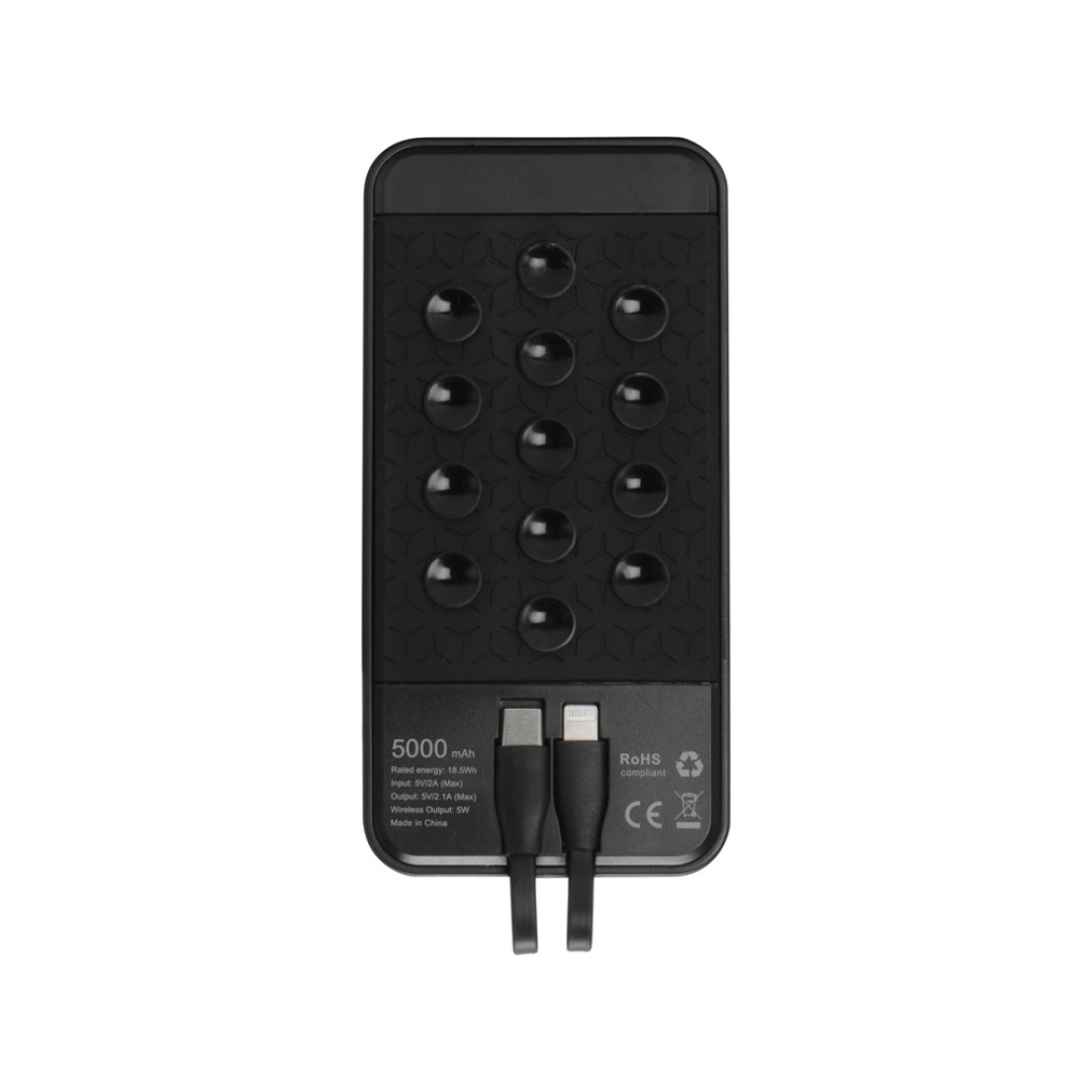 Портативное беспроводное зарядное устройство «Octopus Air», 5000 mAh, черный