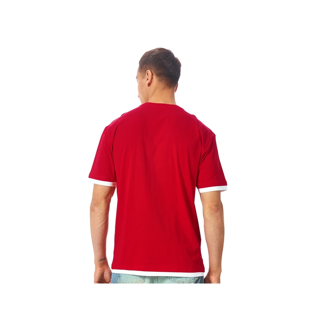 Футболка «Rotterdam» мужская, красный/белый