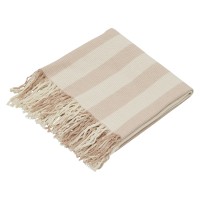 Плед Reglet, 130x150 см ( с учетом бахромы) 100% хлопок, бежевый