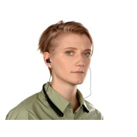 Беспроводные наушники с микрофоном «Soundway», черный/белый