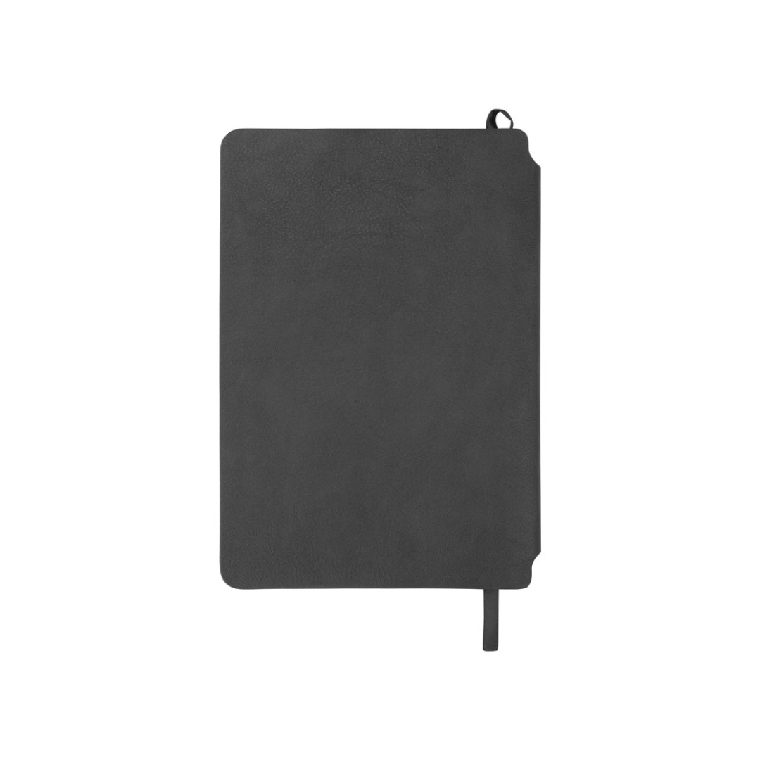 Блокнот «Notepeno» 130x205 мм с тонированными линованными страницами, серый