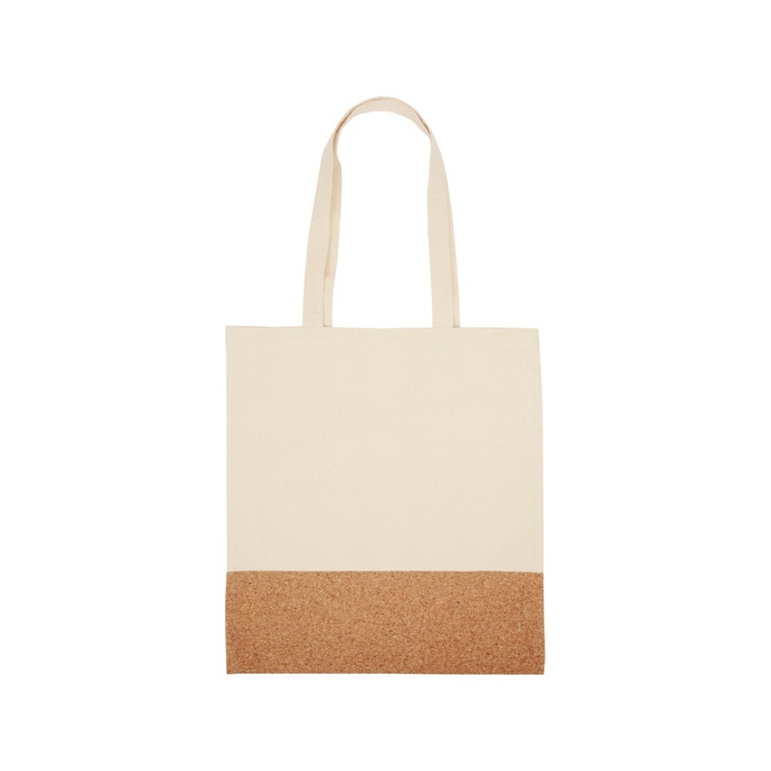 Сумка для шопинга Corky хлопковая со вставкой из пробки