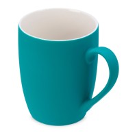 Кружка с покрытием soft-touch “Tulip Gum”, бирюзовый 320C