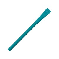 Ручка картонная с колпачком "Recycled", бирюзовый