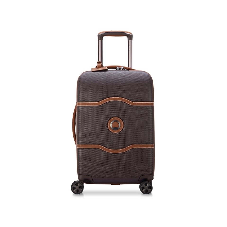 Чемодан 4-х колесный DELSEY, CHATELET AIR 2.0, 38л, коричневый