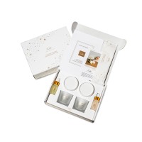 Набор для создания 2-х ароматических свечей: амбра и табак/маракуйя, сандал и пачули