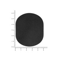 ПАТЧ ОВАЛ nubuk (чёрный) 6,0 х 5,0 см