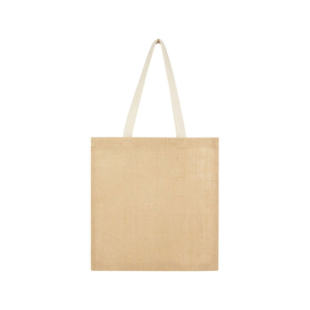 Эко-сумка Juta 7 л из джута плотностью 300 г/м2, белый
