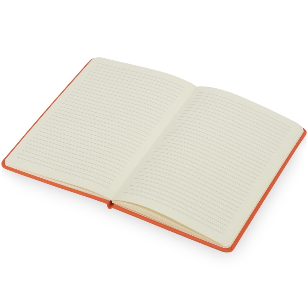 Блокнот "Wispy", твердая обложка A5, 64 листа в линейку, оранжевый