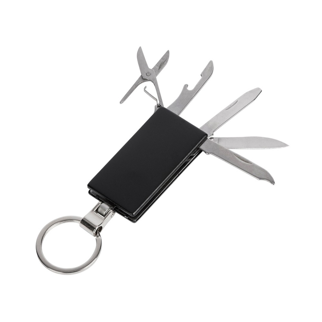 Мультитул-брелок 5-в-1 «Badge», черный