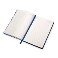 Бизнес блокнот "Bossy" с цветным срезом, твердая обложка, 128 листов, черный и синий