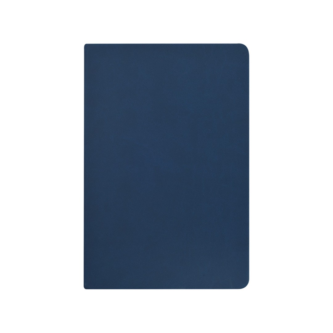Ежедневник А5 "Megapolis Color New" soft-touch, темно-синий