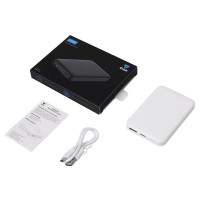 Внешний аккумулятор «Simp», 5000 мАч, белый