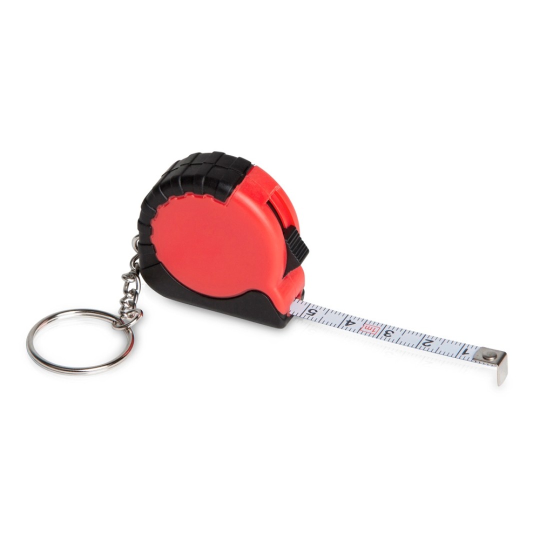 Рулетка-брелок "Habana" 1 м, красный