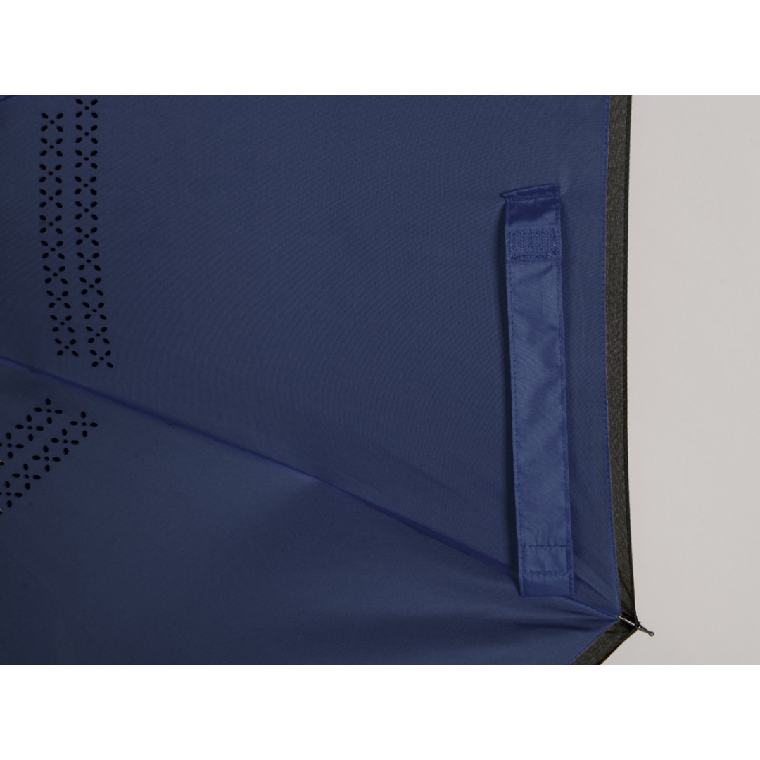 Зонт-трость наоборот Inversa, полуавтомат, темно-синий