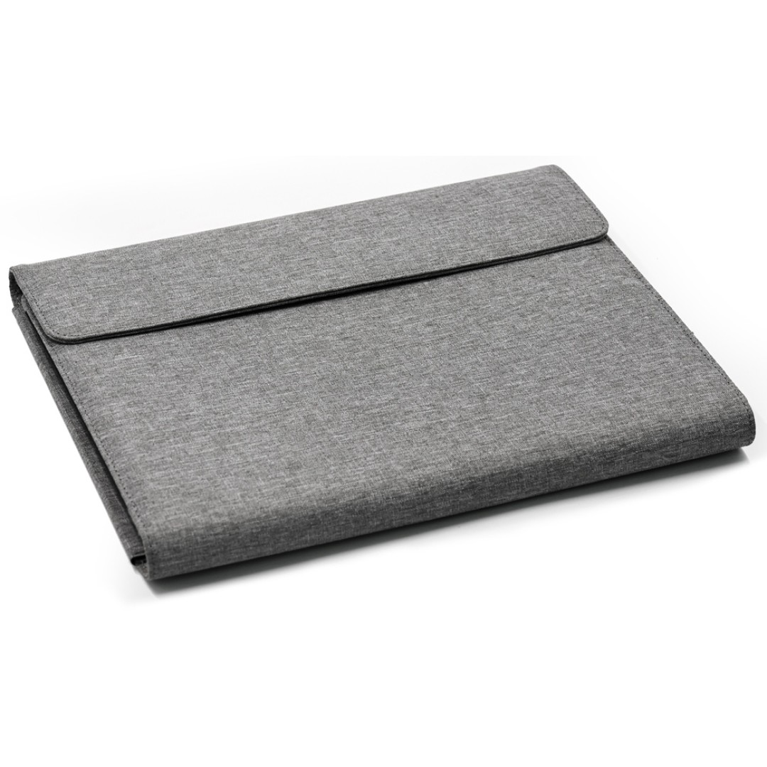 Портфолио А4 из RPET с отделением для ноутбука "NotyFolio Eco", 20 л FSC бумаги, серый