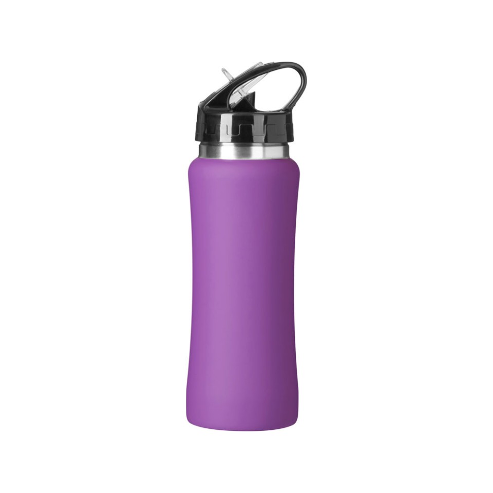 Бутылка для воды "Bottle C1", сталь, soft touch, 600 мл, фиолетовый