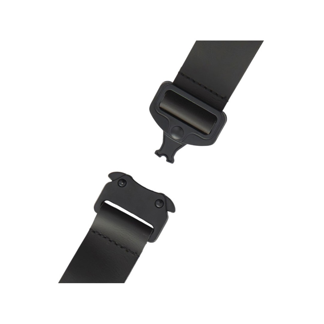 Отстегивающийся брелок-ремувка из эко-кожи "Ninja", черный