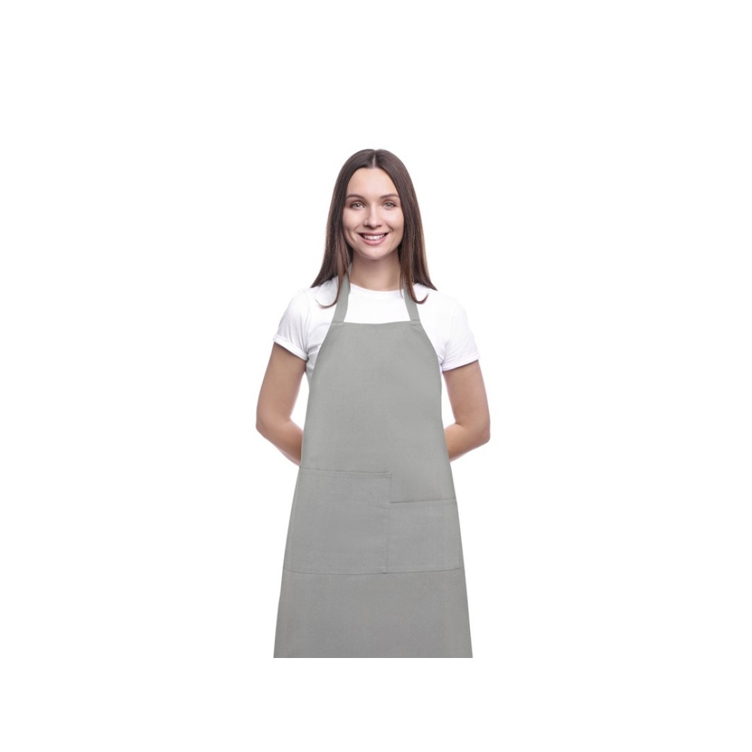Khana Хлопковый фартук плотностью 280 г/м2, серый