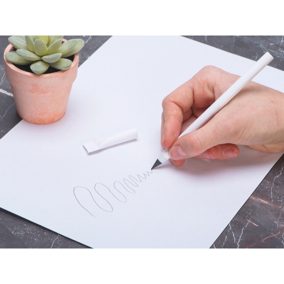 Вечный карандаш из переработанной бумаги "Recycled pencil", белый