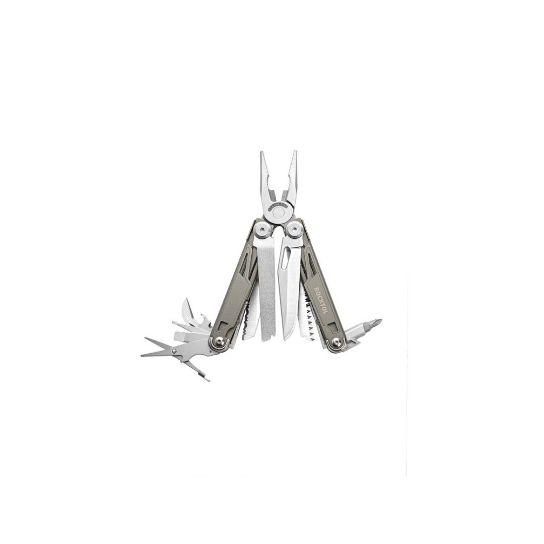 Мультитул Rocktol 19 в 1 с титановыми ручками, нейлоновый чехол, подарочная коробка