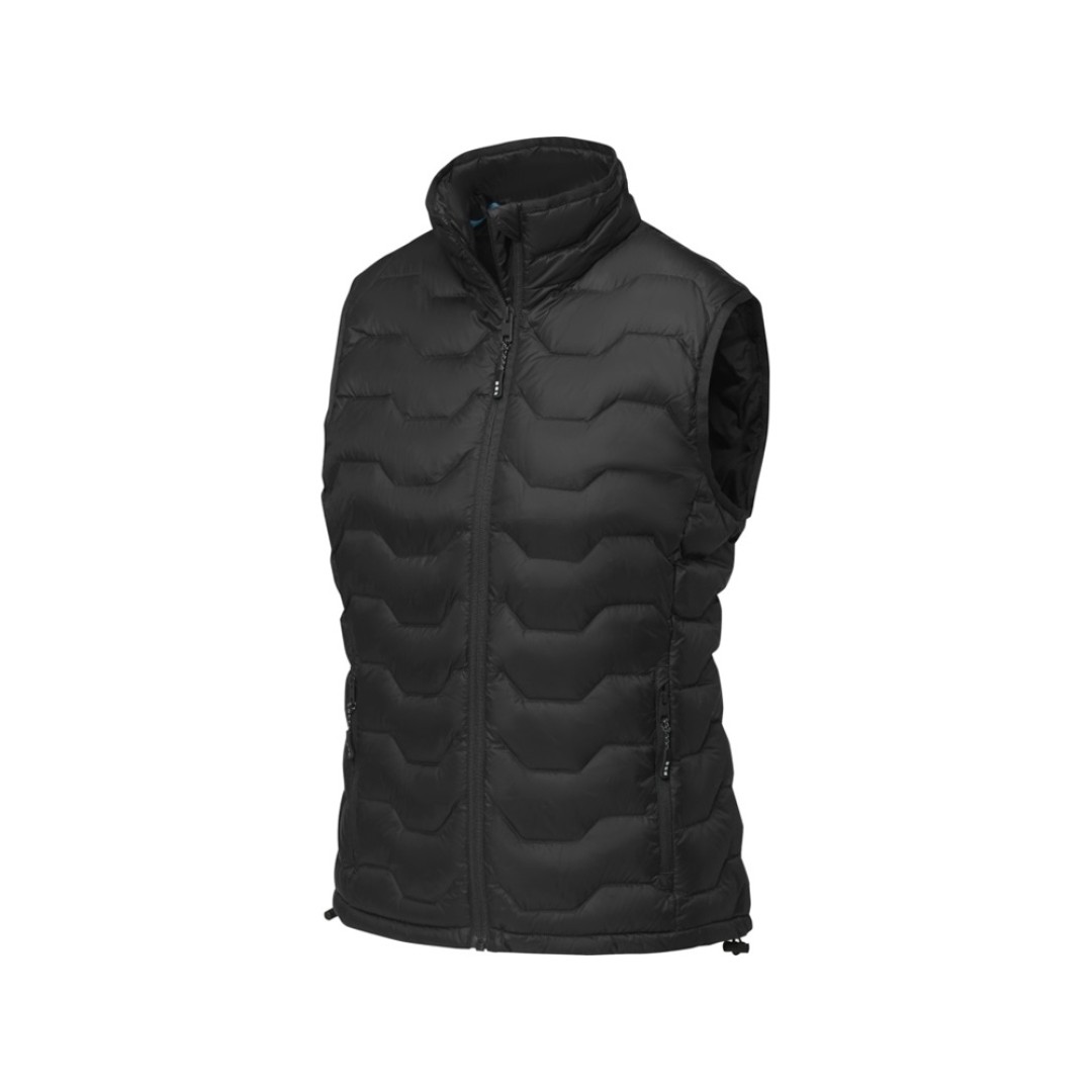 Женская утепленная телогрейка Epidote из материалов, переработанных по стандарту GRS - сплошной черный