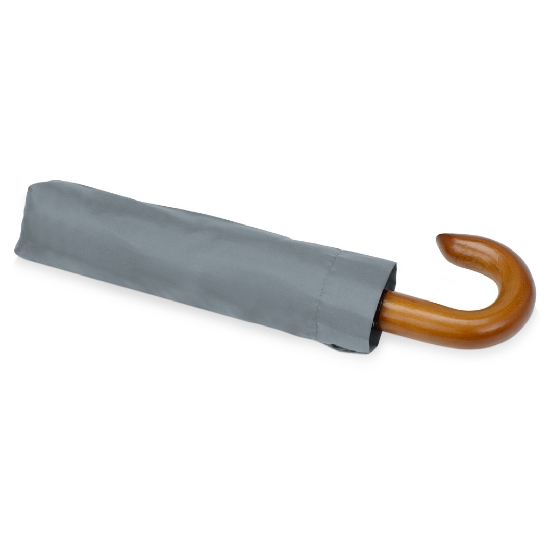 Зонт складной "Cary", полуавтоматический, 3 сложения, с чехлом, серый