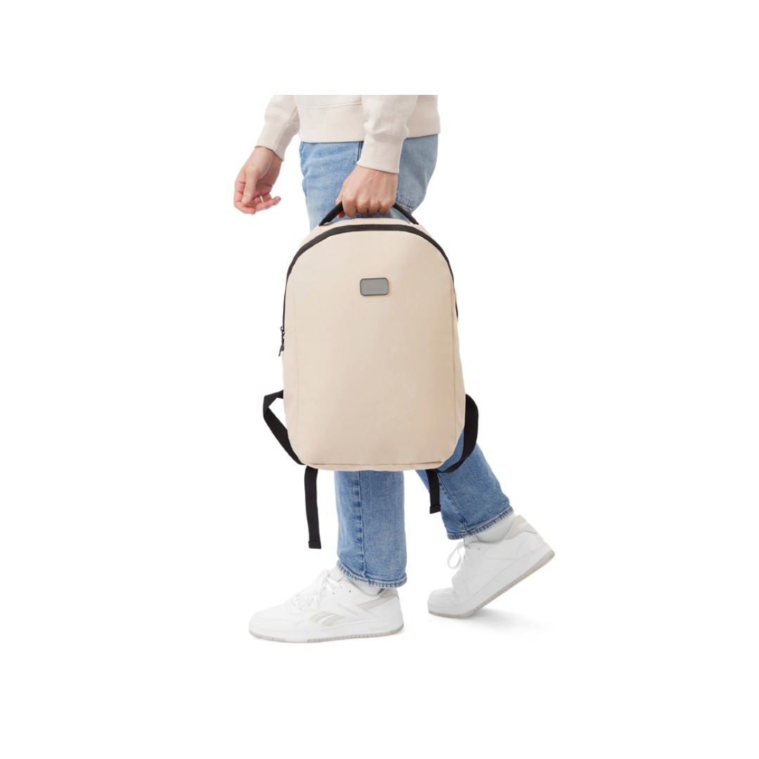 Рюкзак Sofit для ноутбука из экокожи, бежевый