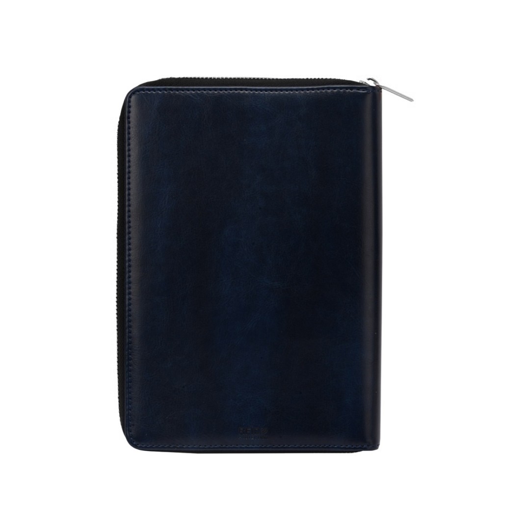 Бизнес-блокнот на молнии А5 «Fabrizio», 80 листов, темно-синий