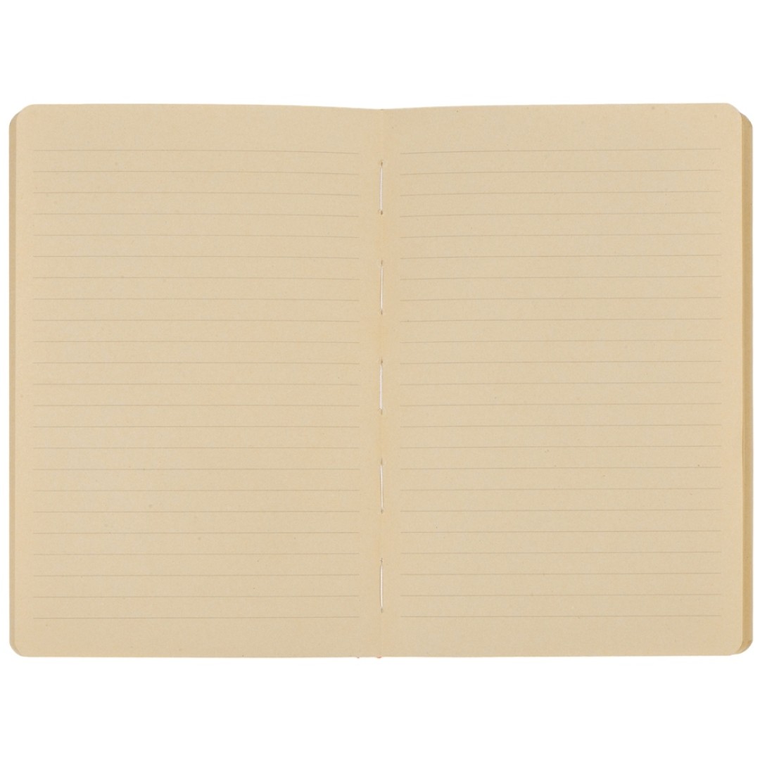 Блокнот А5 из переработанного тростника и RPET "Adiantum", 80 листов, гибкая обложка, красный