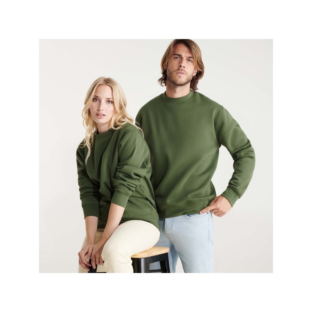 Свитшот с начесом "Clasica" унисекс, хаки