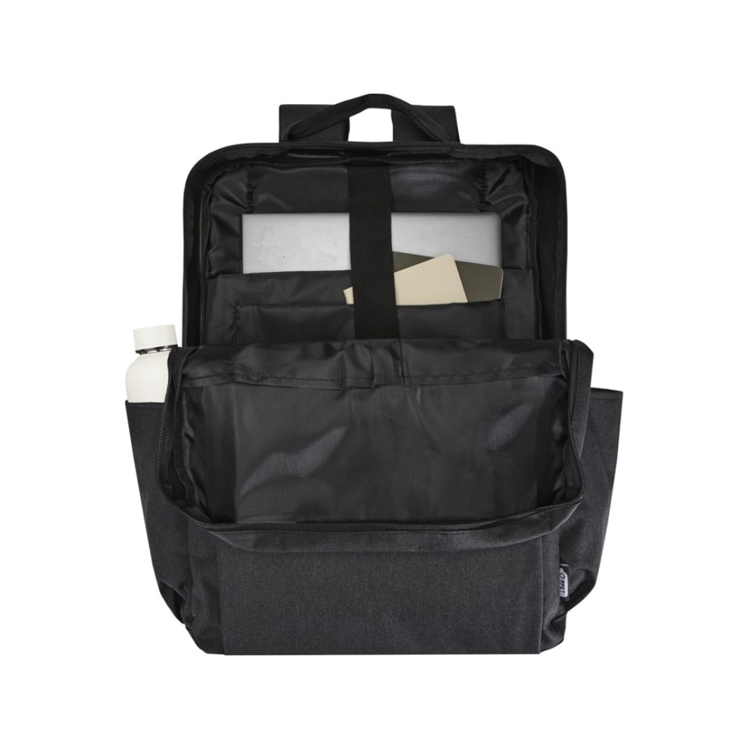 Рюкзак для ноутбука Libra 15” GRS из переработанного материала, 15 л, древесный уголь