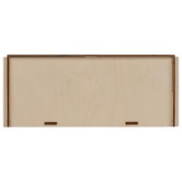 Деревянная коробка для гирлянды с наполнителем-стружкой "Ларь"