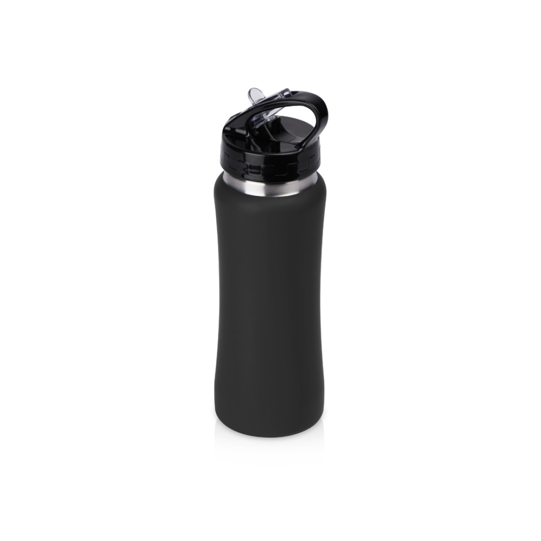 Подарочный набор с бутылкой для воды и повербанком С2, 10000 mAh, черный