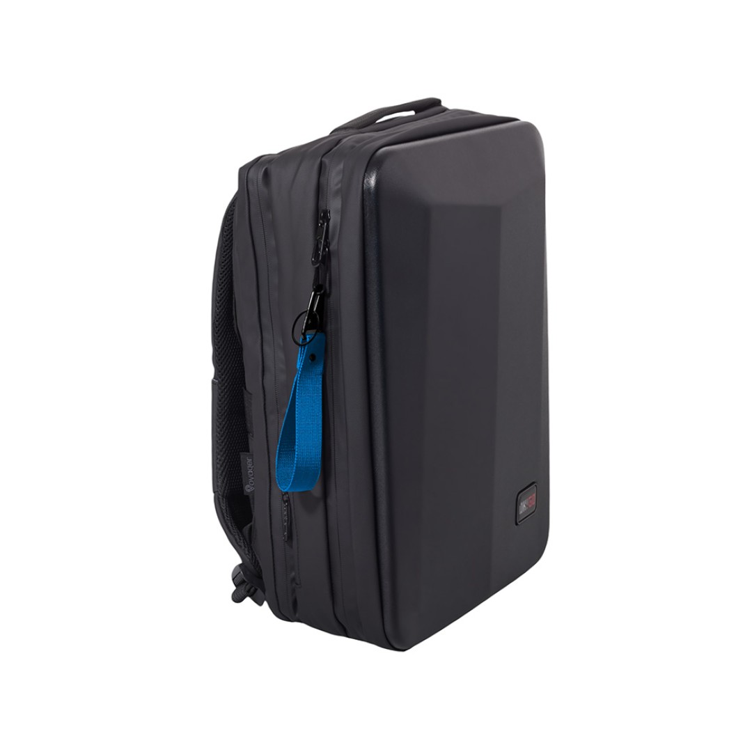 Ремувка "Force" с усиленным карабином, 2,5 см, синий/черный