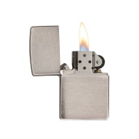 Зажигалка ZIPPO Armor™ c покрытием Brushed Chrome, латунь/сталь, серебристая, матовая, 38x13x57 мм