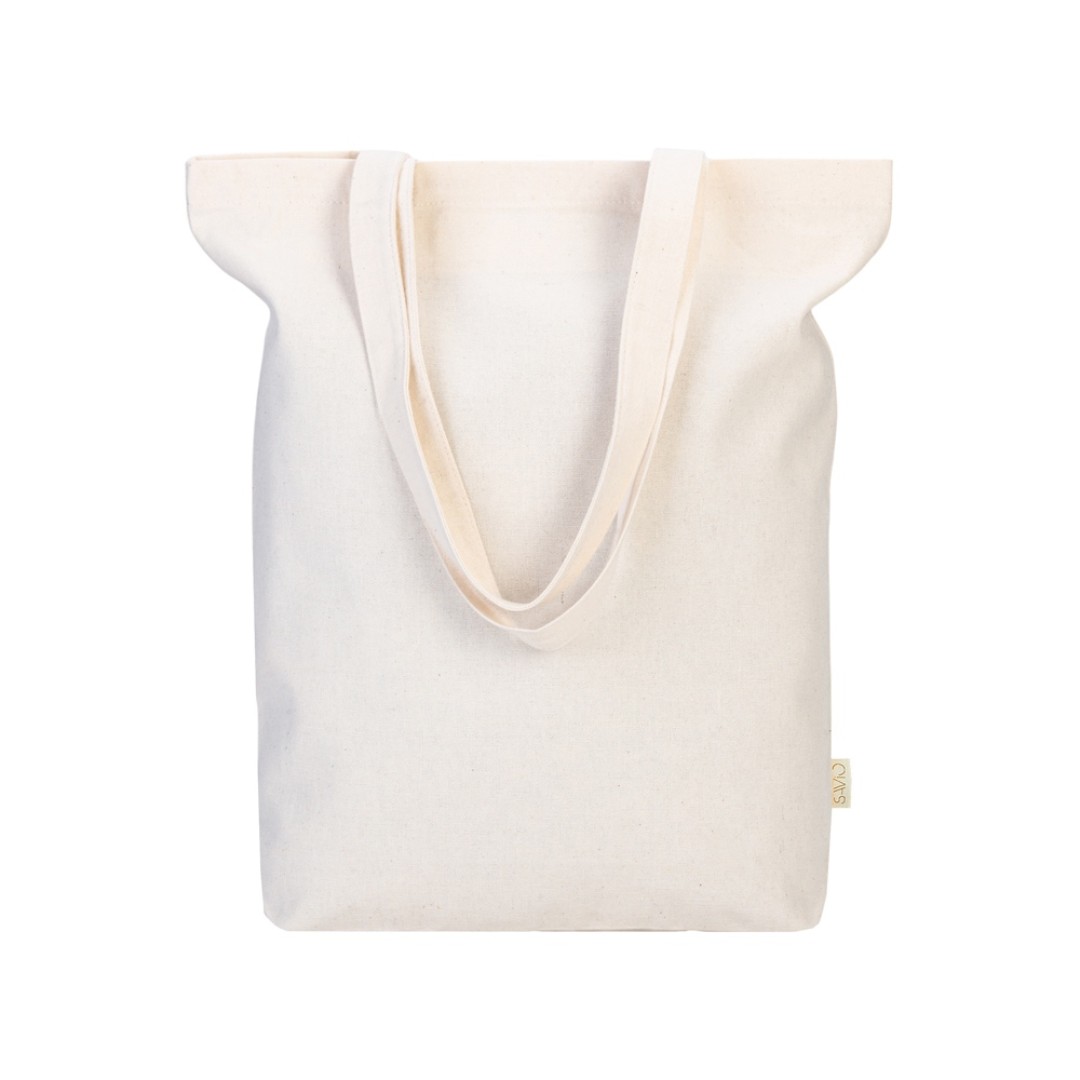 Сумка Fixy из переработанного хлопка с фиксирующей эластичной лентой, натуральный