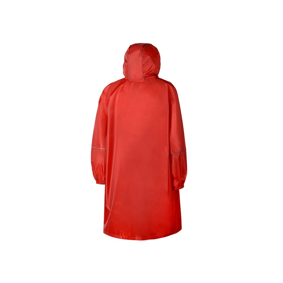 Дождевик - пончо "Galaxy" со светоотражающими элементами, красный