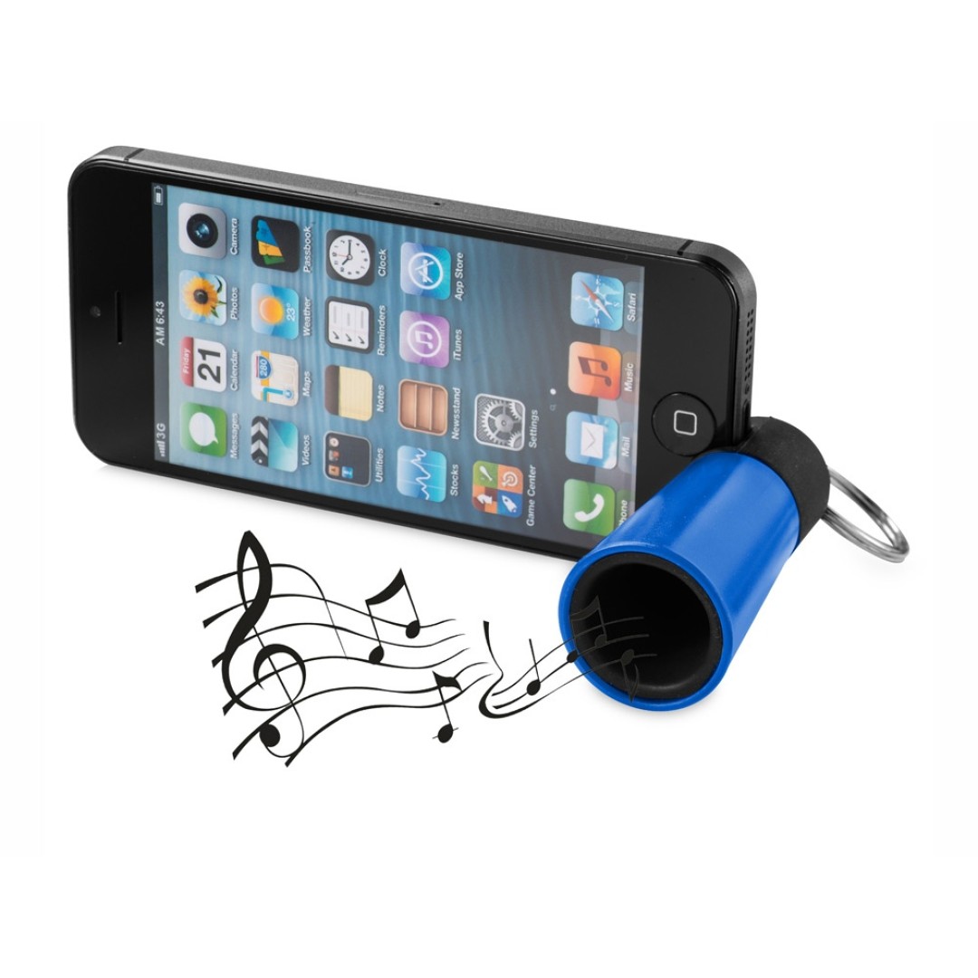 Усилитель-подставка для смартфона "Sonic", ярко-синий