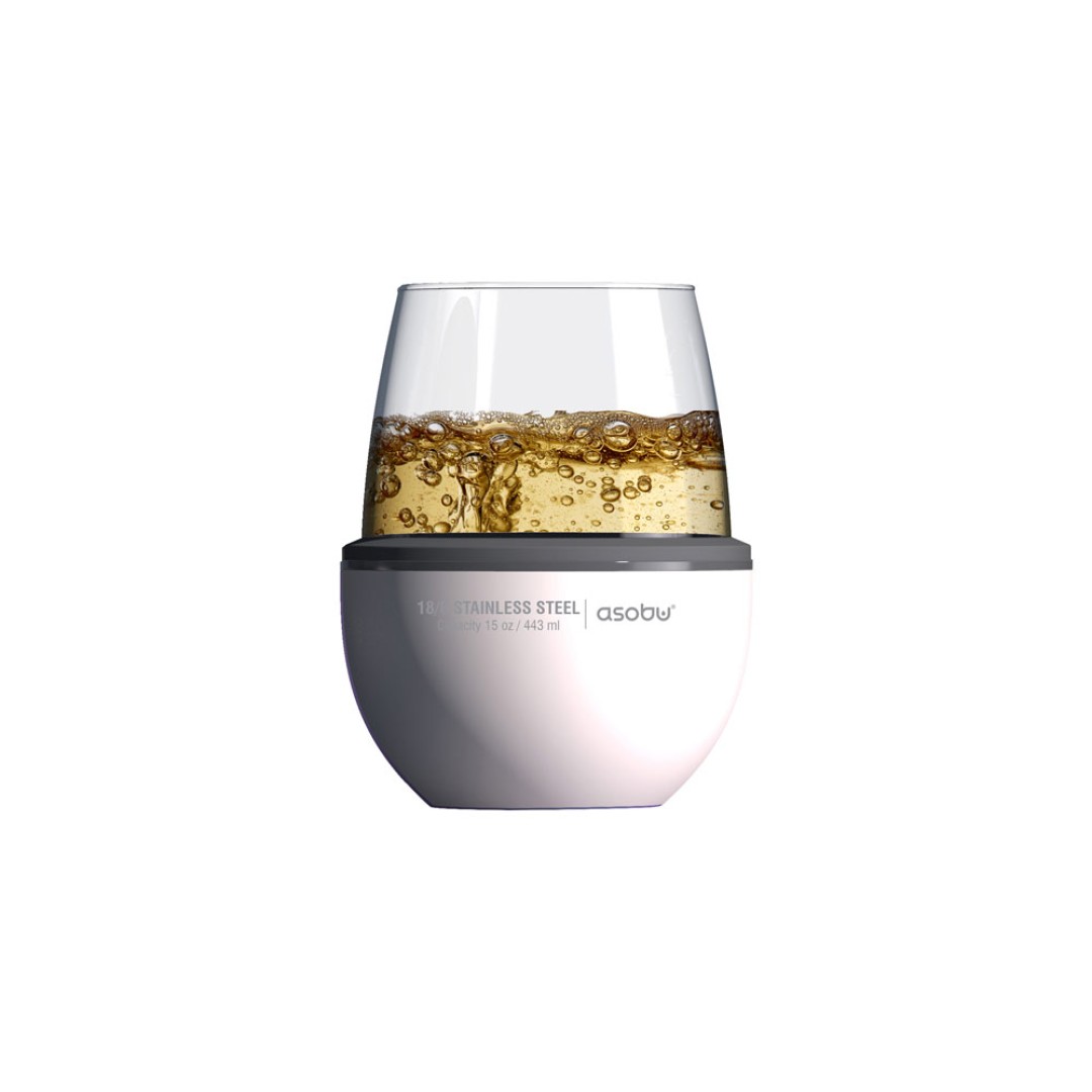 Тумблер для вина WINE KUZIE, белый