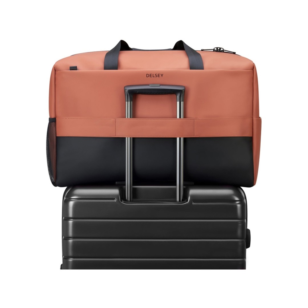 Сумка дорожная DELSEY, TURENNE, 46л, красно-коричневый