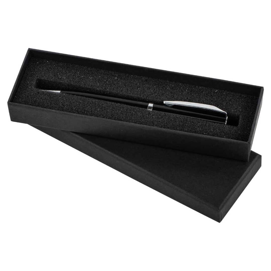 Ручка металлическая шариковая «Town», черный/серебристый