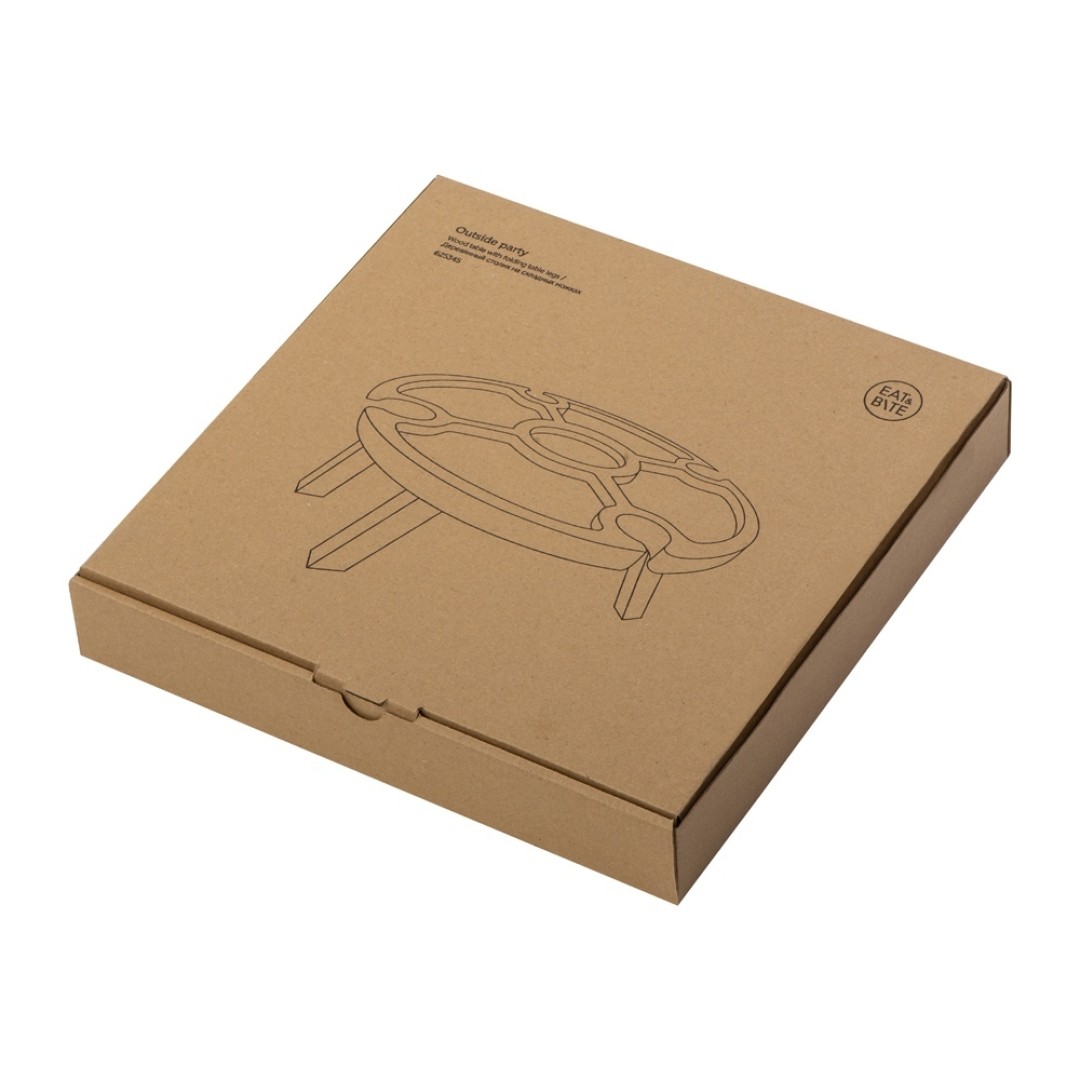 Деревянный столик на складных ножках "Outside party"