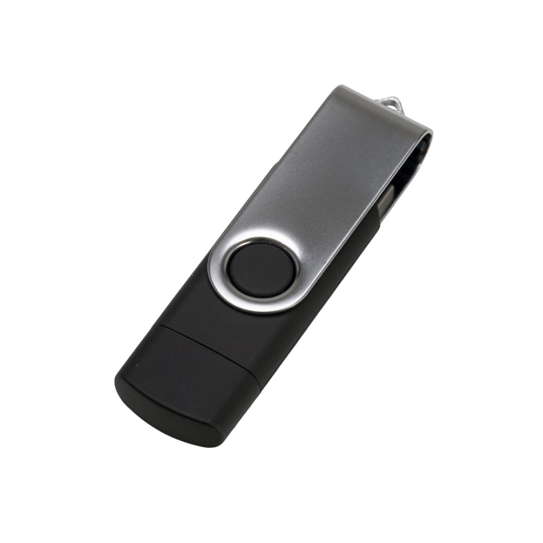 USB3.0/USB Type-C флешка на 32 Гб «Квебек C», черный