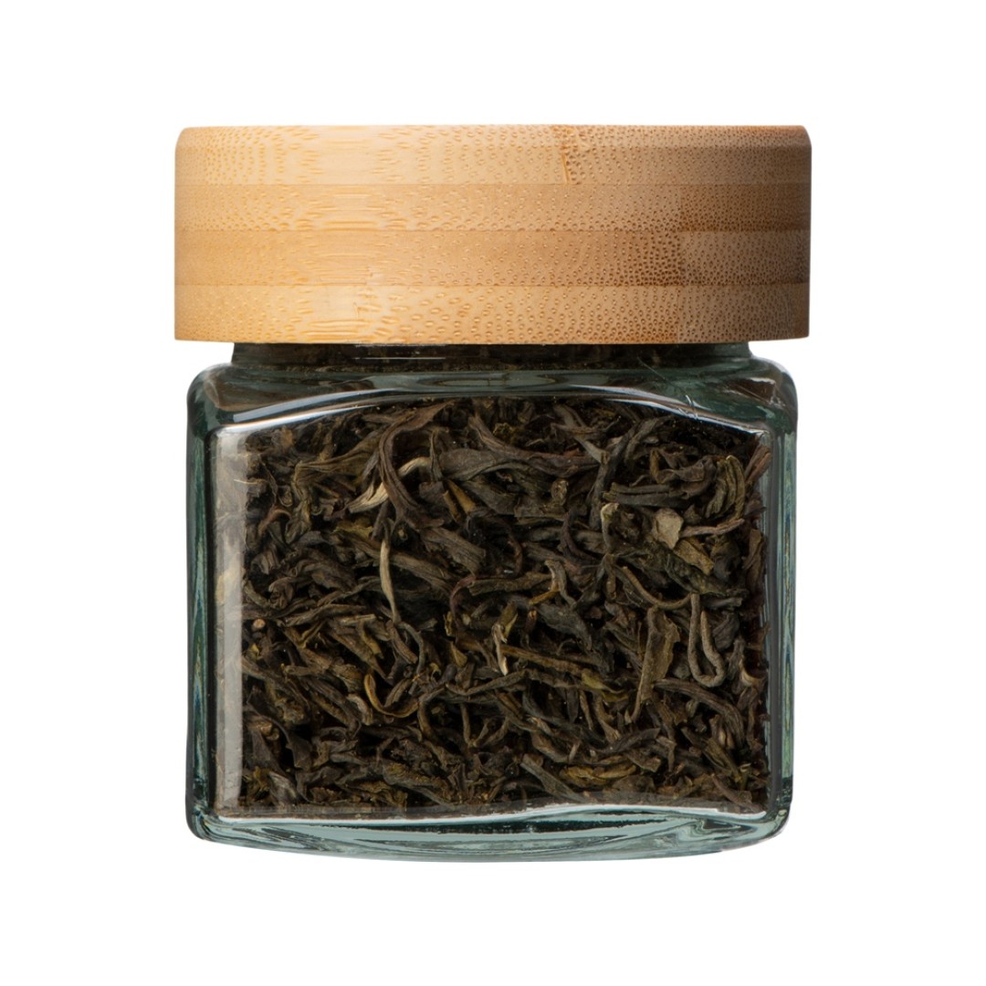 Чай зеленый, серия "Ceremony", Маофэн (ворсистые пики), стеклянная банка