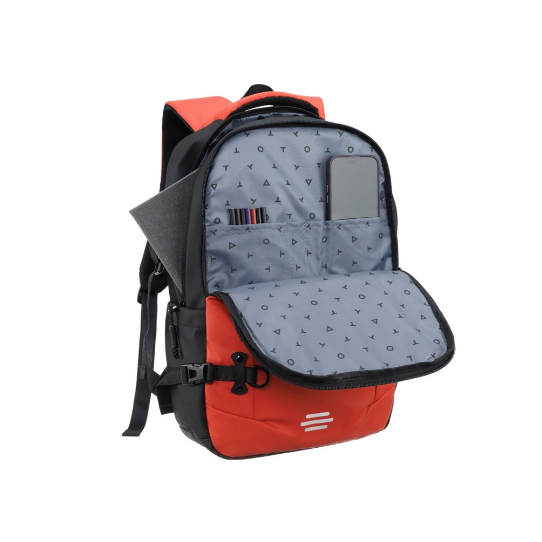 Рюкзак спортивный TORBER Xtreme 18", оранжевый/чёрный, 31 х 12 х 46 см, 17л