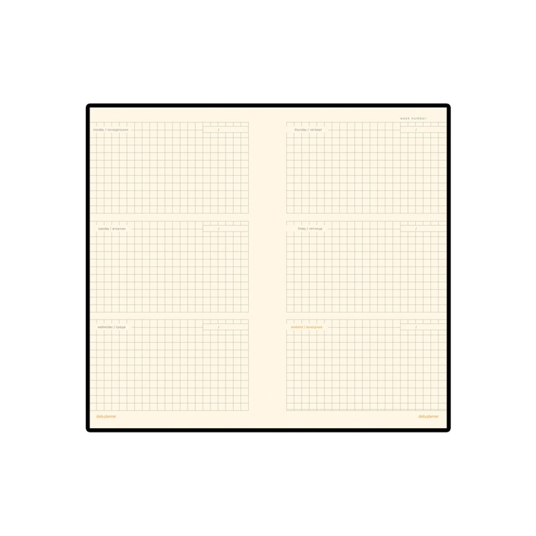 Еженедельник недатированный А6 «Metropol», красный