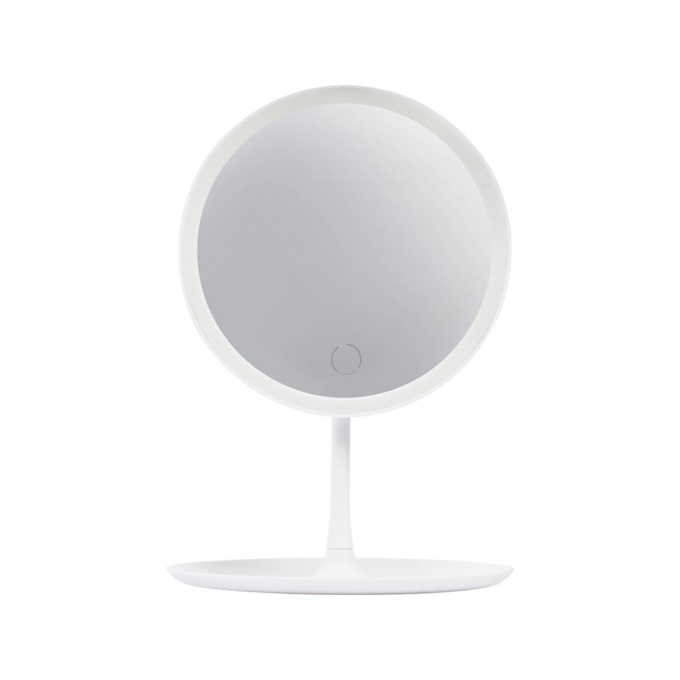 Косметическое зеркало с LED-подсветкой "Beautific", белый