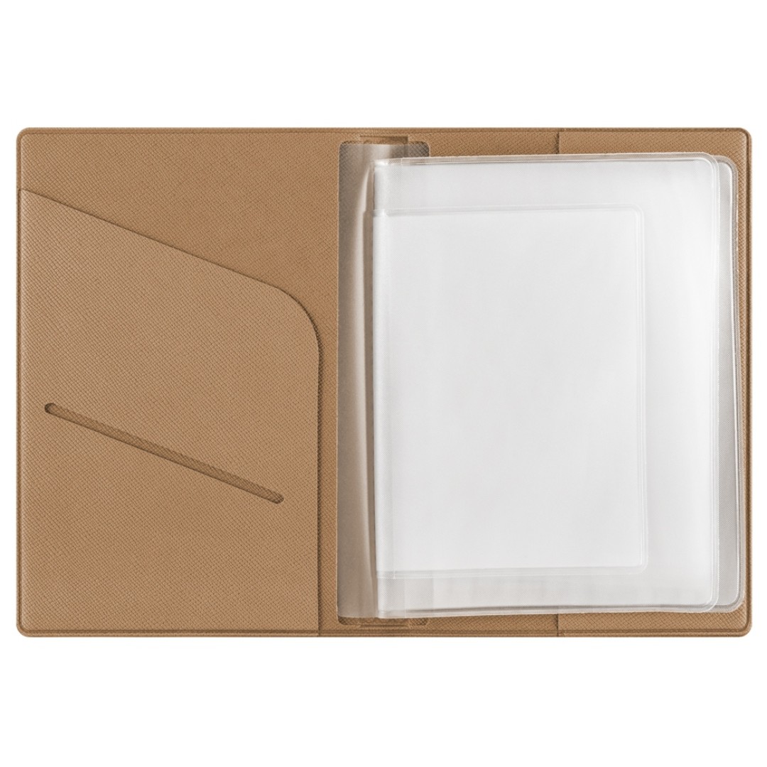 Классическая обложка для автодокументов "Favor", бежевая